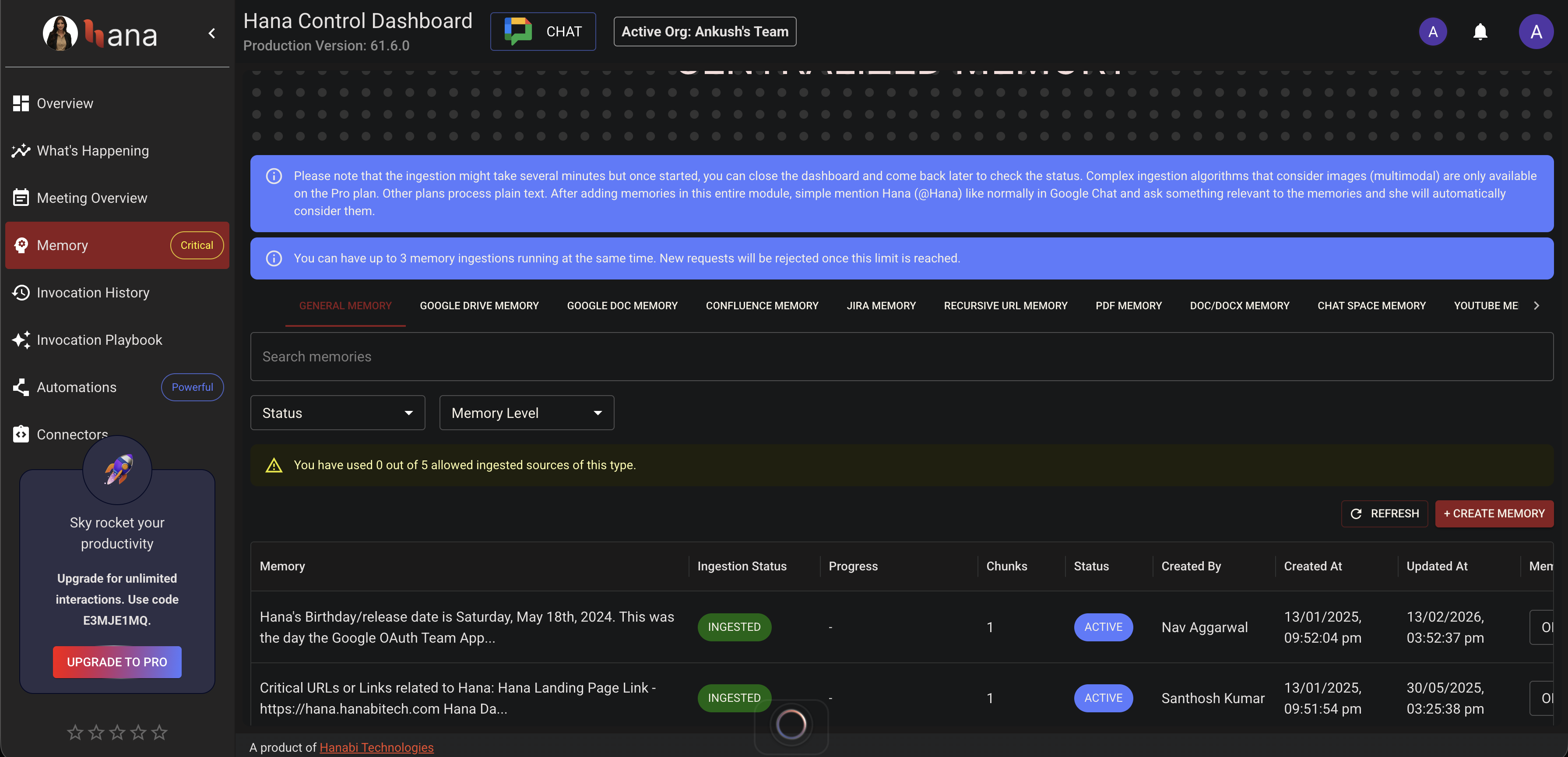 Powerful Memory Types demonstration